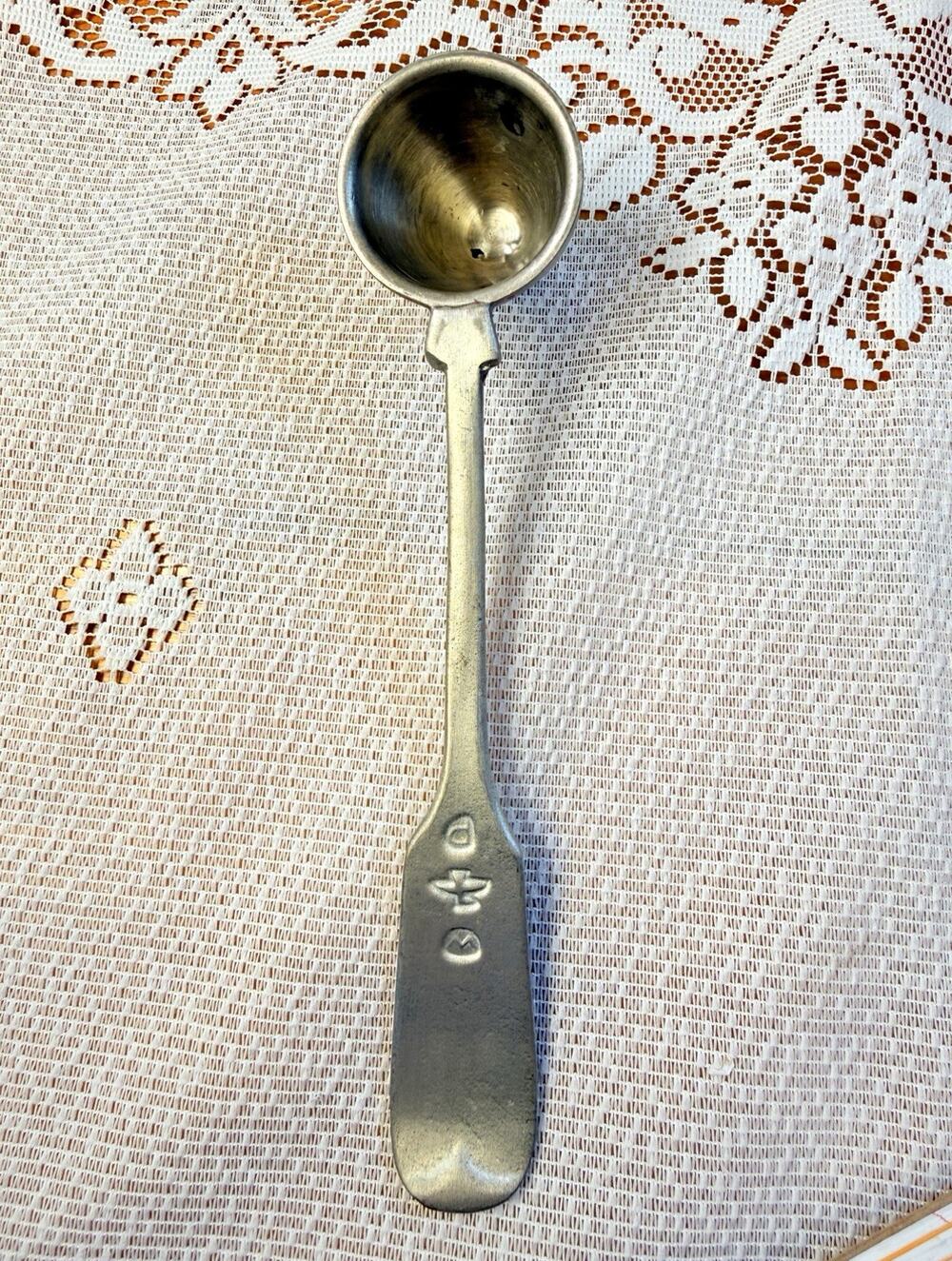 Vtg Woodbury Pewter Candle Snuffer Fiddle Handle 7”- Read